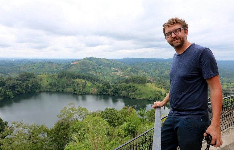 crater lakes viewing at Top of the World,day 5 of 10 Days Uganda Wildlife Safari ,Chimpanzees and Gorilla Trek Adventure